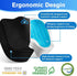 CushyOasis Tailbone 5.28 Seat Cushion, Gel Chair Cushions, Office Chair Cushions, Anti-Slip Bottom & Removable Cover