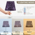 3 ALAZA Bedside Lamp Purple Flower Paisley Table Lamp for Bedroom Desk Lamp with USB Port LED Nightstand Color