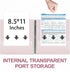 Light Pink 1 Inch Glitter Binders, 3 Ring Fashion View Binder with 2 Pockets, Waterproof for Office Supply