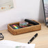8.3 4.7 BTSKY Small Remote Basket for Coffee Table Entryway Living Room Rattan Serving Tray x Handwoven Wicker Baskets