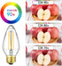 Leools E26 Vintage Edison Bulbs 8W Dimmable LED Bulbs Soft White 3000K 800lm 120V AC E26 Medium Base Light Bulbs for Pendant Light Fixture 6 Pack by Leools