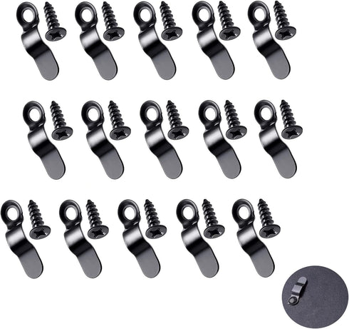 Picture Frame Fasteners, 100pcs Turn Button Hardware Clips with Screws for Photo Frame Backing