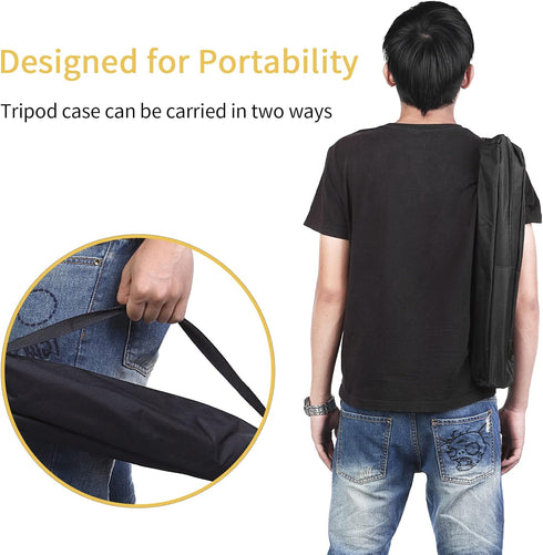 23.6in Meking Carrying Case Bag with Strap for Light Stand Tripod Monopod Photography Photo Studio