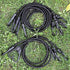 ZHOUBIN 32 Inch Black Bungee Cords with Hooks, Heavy Duty, 2 Pcs