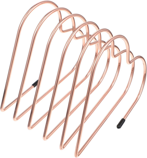 NUOBESTY Expandable Rose Gold Book Holder and Bookend Set, Metal Adjustable Desktop