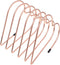 NUOBESTY Expandable Rose Gold Book Holder and Bookend Set, Metal Adjustable Desktop