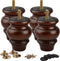 La Vane 3.5 Inch / 9cm Classic Bun Feet, 4PCS Solid Wood Furniture Legs