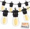 GvvooHome 50FT LED Outdoor String Lights with 16 Shatterproof Waterproof S14 Replaceable