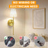 Set 2,Rechargeable 12 5200mAh Dimmable LUTEC Battery Operated Wall Sconce of Wall Sconce, Colors Wireless Wall Sconces