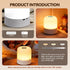 Cravonel 3 2400mAh, Dimmable Portable Baby Night Light, Color Egg Lights for Nursery, Small Rechargeable LED Lamp