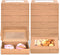 VGOODALL 20PCS Snack Cookie Boxes with Window - 7"x4.3"x1.5" Brown Bakery Boxes for Treats and Desserts