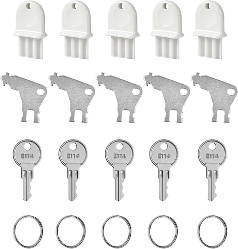 Paper Towel Dispenser Key Set Includes 5 E114 Keys, 5 Georgia Pacific