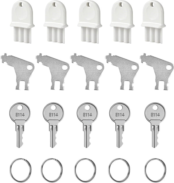 Paper Towel Dispenser Key Set Includes 5 E114 Keys, 5 Georgia Pacific