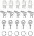 Paper Towel Dispenser Key Set Includes 5 E114 Keys, 5 Georgia Pacific