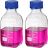 PATIKIL 2 Pack Reagent Media Storage Bottles, 500ml Borosilicate Glass Square Graduated Bottles with GL32 Cap