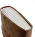 Handmade Leather Journal, 7 x 5 Inches Daily Notepad for Men & Women, Unlined Paper for Artists and Sketching.