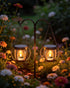 SoulBay 6 Pack Solar Tea Lights Outdoor Waterproof, Small Flameless Flickering Small Bright LED Candles Lights