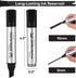 4 Pack, Mr. Pen- Jumbo Permanent Markers, Black, Chisel Tip, Wide Tip, Large, Thick Permanent Markers for Canvas