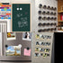 Magnet Bulletin Board 6 Pcs, Frameless Metal Magnetic Boards with 20 pcs Memo Strip for Office Home School Display