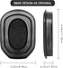 GEVO 2 Pack Gel Ear Pads for Walker's Razor Earmuffs, Comfortable Replacement Ear Cups with TPU Leather Silicone Gel