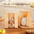 Foranda 50 Pack (8.3x3.513 Inches) Paper Bread Bags for Sourdough, Large Bread Bags with Tabs for Homemade Bread Round