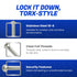 Torx Security Machine Screws, 1/4-20 x 1-1/2" (10-Pack), Stainless Steel, Tamper-Resistant, Button Head