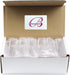 Beauticom Round Style Business Card Holder, Organizer Stand Display for Offices, Receptionist, Salons (Clear, 6 Pieces)