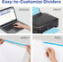 Avery 5-Tab Extra Wide Binder Dividers, Easy Print & Apply Clear Label Strip, 1 Set