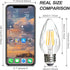 ROMANJOY F15 4W LED Light Bulbs, E26 Medium Base, Dimmable 2700K Warm White, 40W Equivalent, 4-Pack