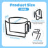 Pinsit 2Pack Shopping Cart Cup Holder, Rolling Cart Accessories, Portable Reusable Cup Holder with Bottom Bar