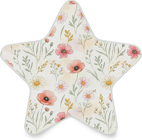 Burbuja Wildflowers LED Night Light Plug into Wall 0.2W Star-Shaped Nightlight Dusk to