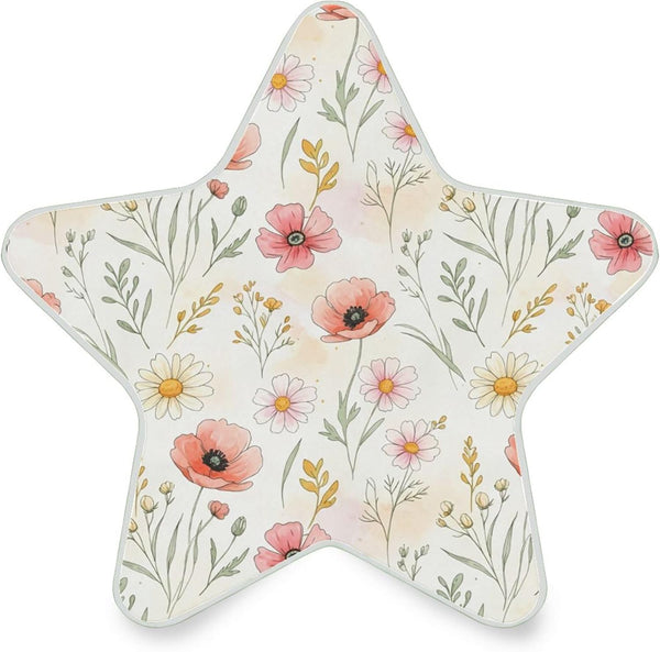 Burbuja Wildflowers LED Night Light Plug into Wall 0.2W Star-Shaped Nightlight Dusk to