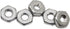 Stainless 4-40 Hex Nut (100 pcs) - 18-8 304 Stainless Steel, Bright Finish