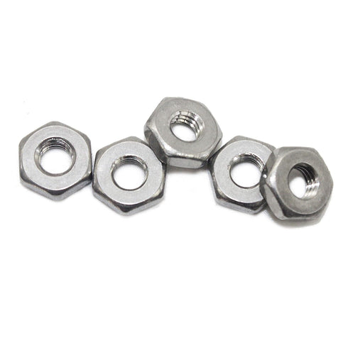 Fullerkreg 8-32 Nut,18-8 Tone,100 Hex Nut, Coarse Thread Hexagon Stainless Steel Hex Nut, Silver Pcs