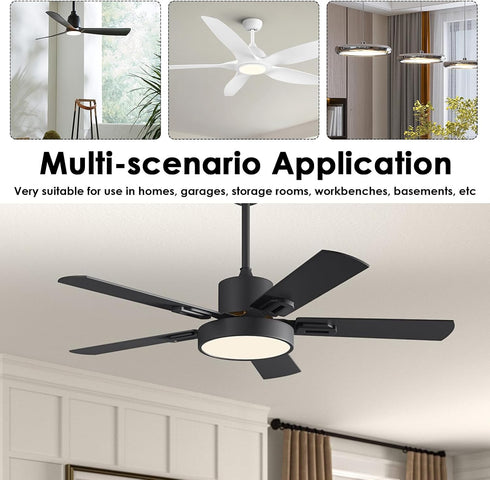 CQDAXUMY 6.3" 2200LM 3CCT 3000K 4200K 6500K 110V 24W Ceiling Fan LED Light Panel Replacement, Upgrade Retrofit Kit