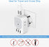 TESSAN South Africa Power Adapter, Type M Travel Plug with 4 AC Outlets & 3 USB Ports for US to South Africa