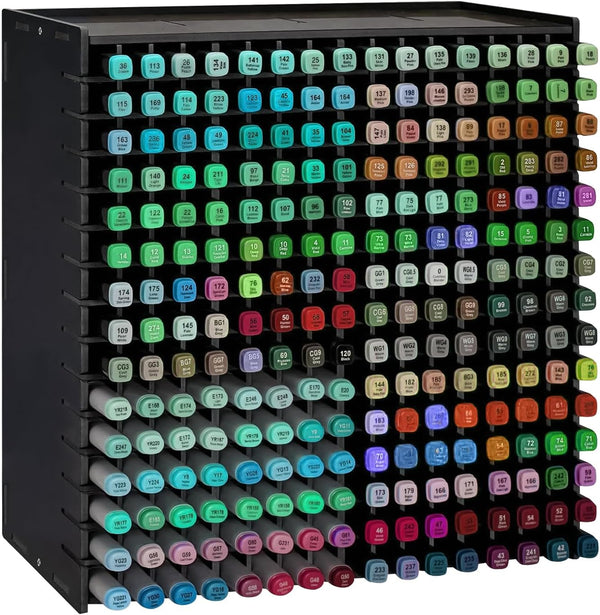 Yrangee Marker Organizer,240-Slots Marker Holder with Adjustable Divider, Desk Markers Storage Organizer for