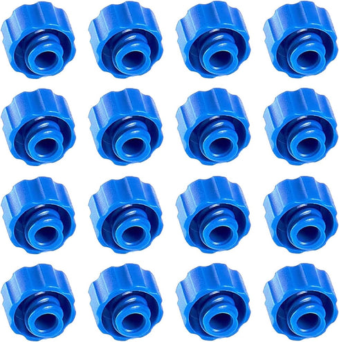 50PCS Simple Syringe Tip Cap, Blue Plum Style Lock Cap for Infusion Tube and Laboratory Supply