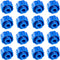50PCS Simple Syringe Tip Cap, Blue Plum Style Lock Cap for Infusion Tube and Laboratory Supply