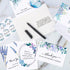 Hunanyume 50 Pack 46 Funeral Thank You Cards with Envelopes, Stickers & Message Inside, in Watercolor Flowers
