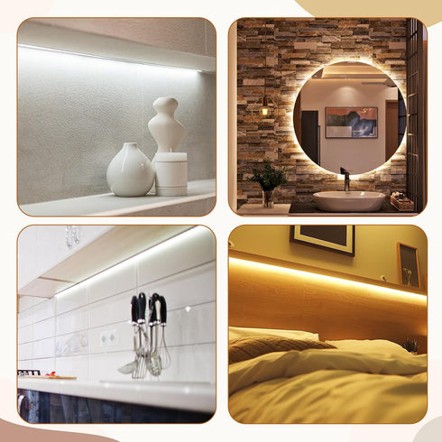 Qulkws 2 Dimming Dimming 0.59inx29ft Pcs LED Light Strip Masking Tape Lighting Cover Sticker Lights Soften Lights Tapes