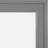 DesignOvation Bosc Decorative Framed Magnetic Dry Erase Board, Gray, 18.5x27.5