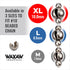 Bead Chain Stop 7.0mm, 12 Pack for Sizes #6, 8 or #10 Ball Chain, Made in USA