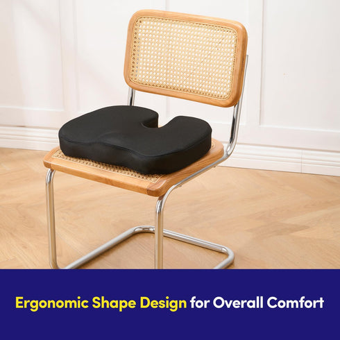 Tailbone Office Chair Cushion Seat Cushion for Long Sitting Ergonomic CertiPUR-US Memory Foam Non Slip Seat Pad