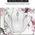 Cute Small Mouse Pad, Mini Travel Mousepads for Wireless Mouse, Japanese Cherry Blossom Design, Non-slip Base