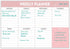 Weekly Planning Pad - Tear Off To Do List with Daily Schedule & Calendar, 52 Sheets, 6x9 in