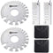 ZeeDix 4 Pcs Stainless Steel Metal Sheets Welding Thickness Gauge - Wire Gauge Measurement Tool