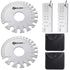 ZeeDix 4 Pcs Stainless Steel Metal Sheets Welding Thickness Gauge - Wire Gauge Measurement Tool
