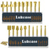 Lukcase Wood Carving Bits Titanium Coated Engraving Router Bit, 20pcs HSS Rotary Burr