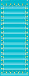 Teacher Created Resources Light Blue Marquee Pocket Chart - 14 Pocket (13" x 34"), Model: 20773